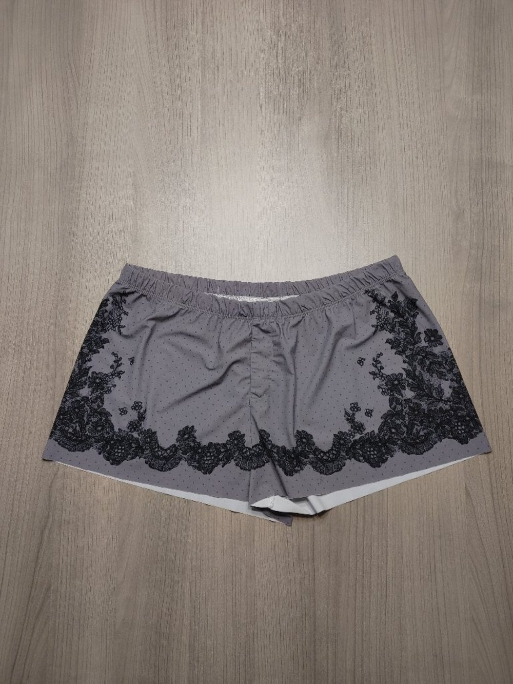 Women's Commando Antique Lace Print Boxer Short Size Large
